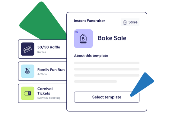 Set up a fundraiser in minutes