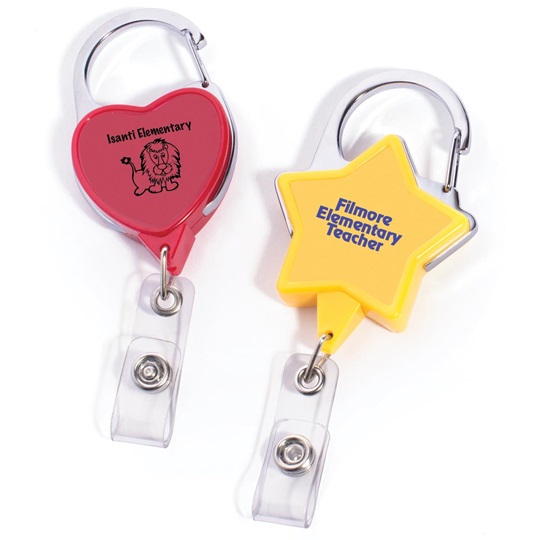 Colorful Badge Reels with Clip and Retractable Cord for ids and More
