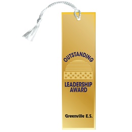 Custom Bookmark - Outstanding Leadership Award