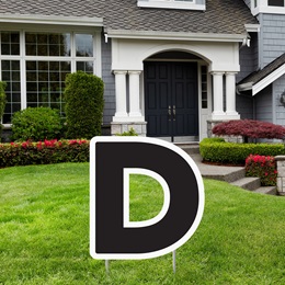 Alphabet Yard Signs - Letter D