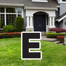 Alphabet Yard Signs - Letter E