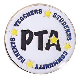 PTA Award Pin - Stars and Words
