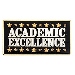 Academic Excellence Award Pin- Gold Stars