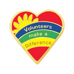 Volunteer Award Pin - Volunteers Make a Difference